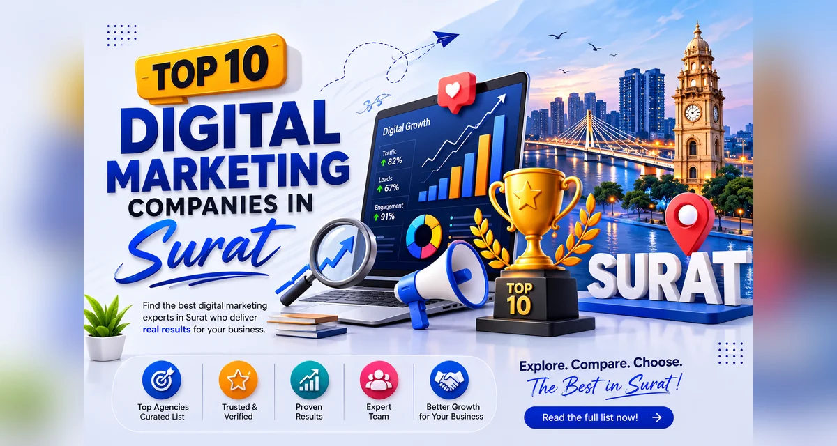 Top 10 Digital Marketing Companies in Surat to Grow Your Business in 2026 top10 digital marketing surat explore 1200x640 padded
